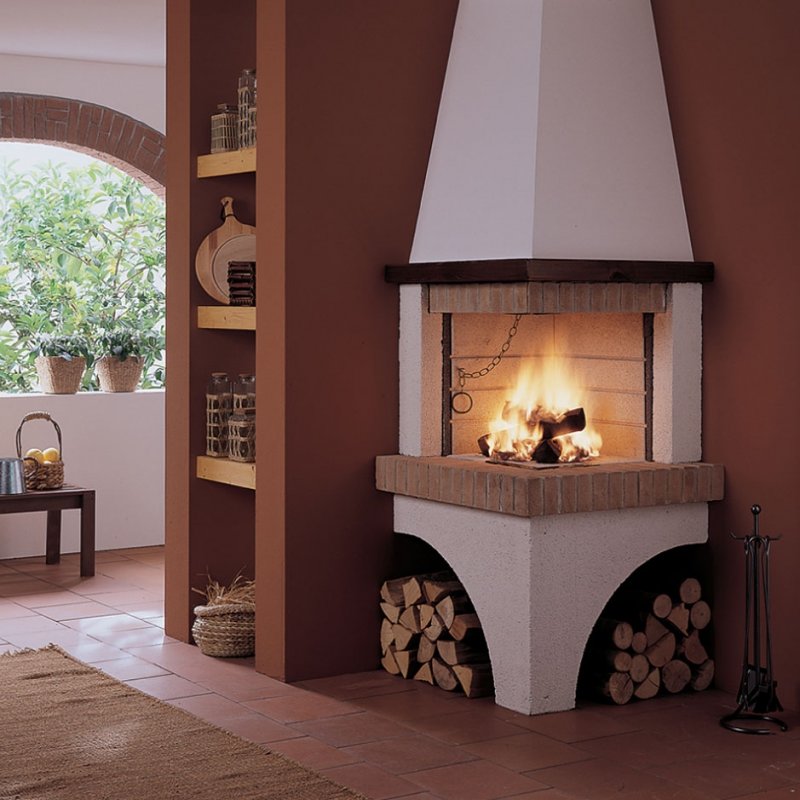 Дровяная печь-камин Fireplace Ancona