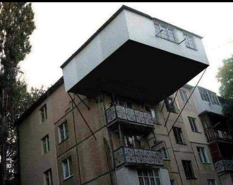 Пристроенные балконы
