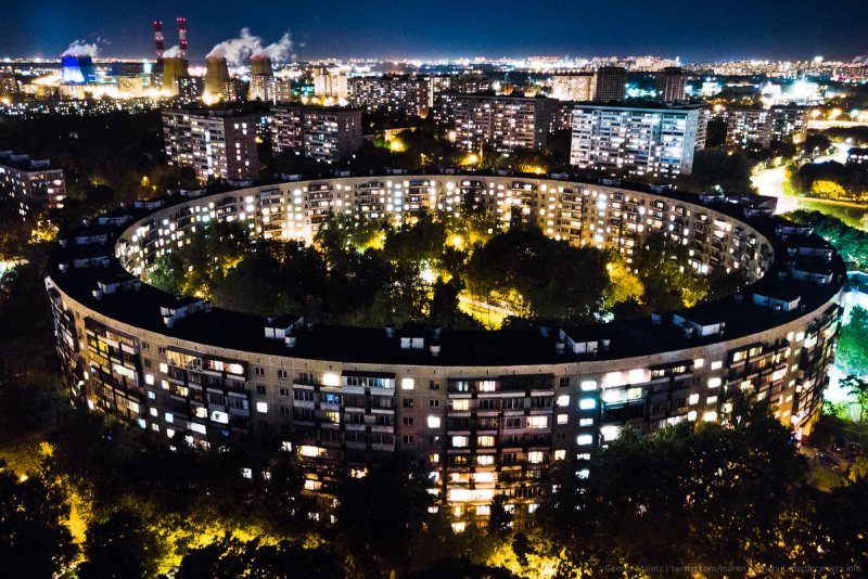 Довженко 6 круглый дом Москва
