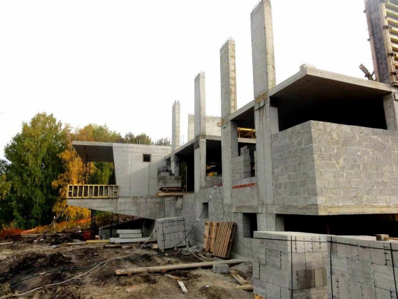 Монолитный бетонный каркас для дома