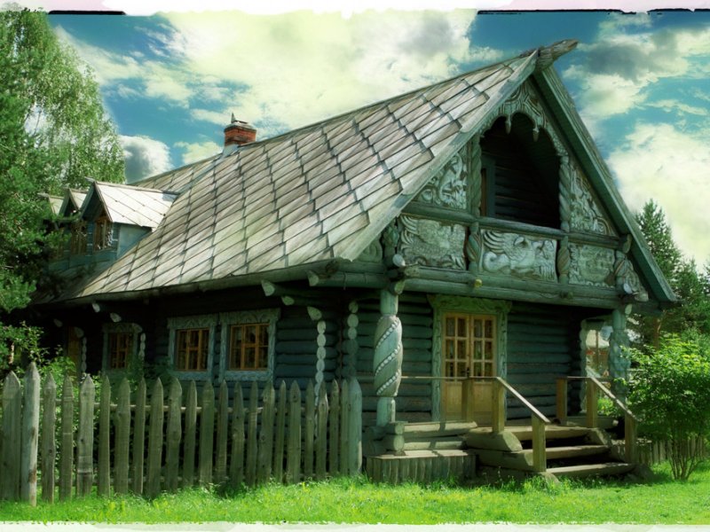 Старинные Деревенские домики