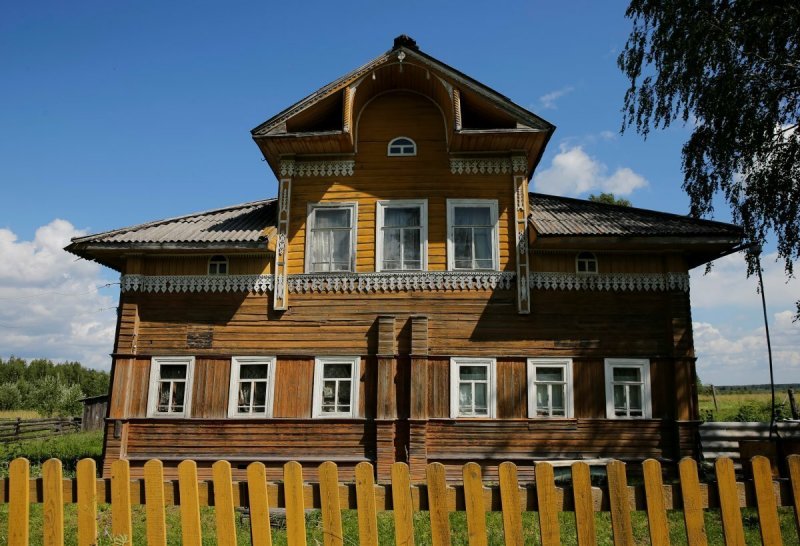 Деревне русская архитектура