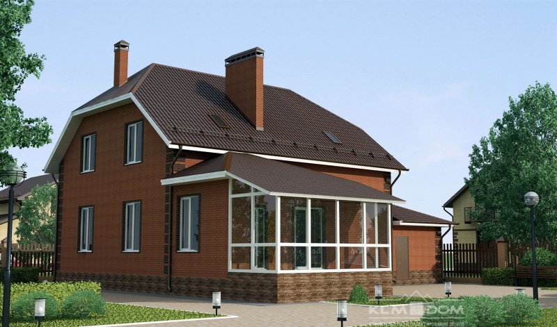 Постройки мансарды из кирпича проекты