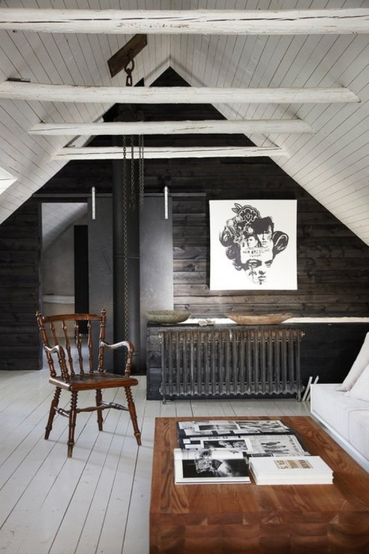 Bedroom Scandinavian Style чердак