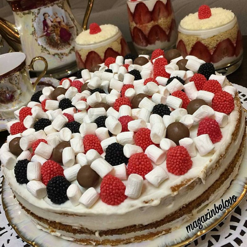 Украсить домашний тортик