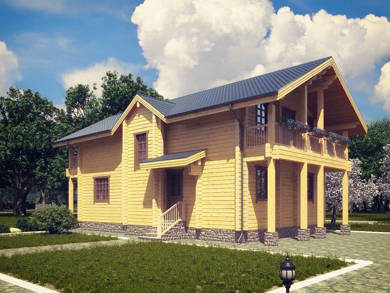 Домик из профилированного бруса