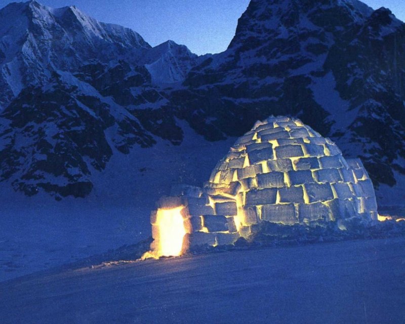 Юрта эскимоса