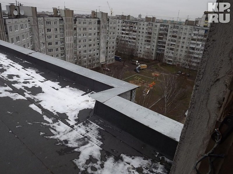 Вид с 9 этажа вниз