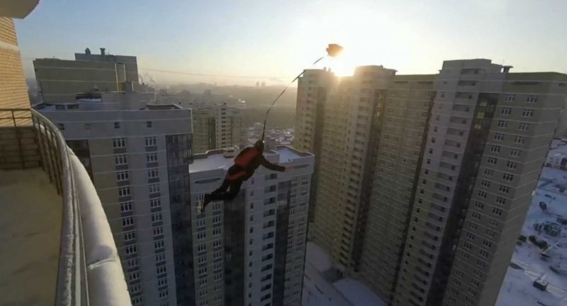 Вид с крыши 16 этажного дома