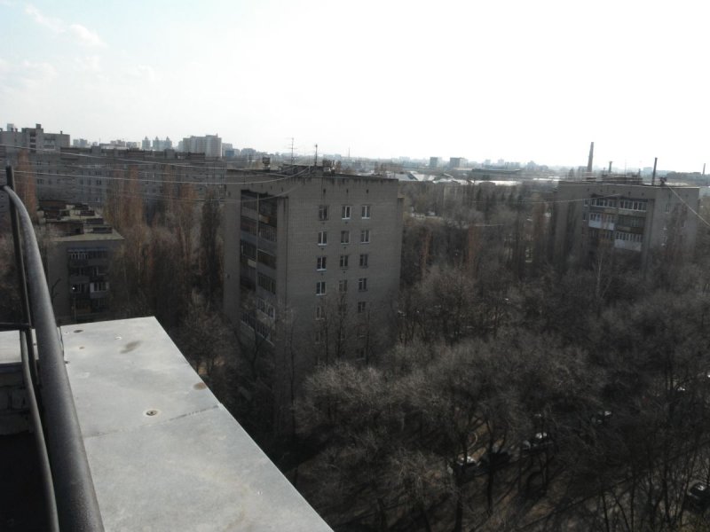 Вид с пятиэтажки вниз