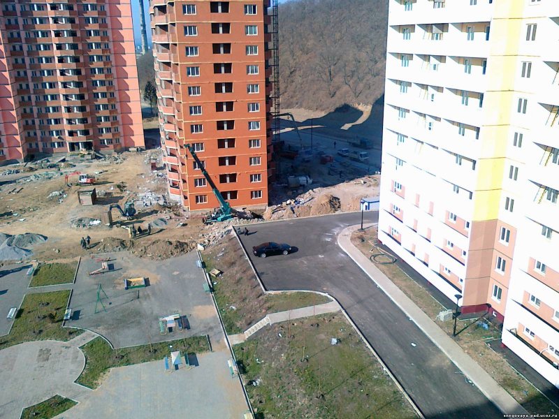 Вид с 10 этажа вниз