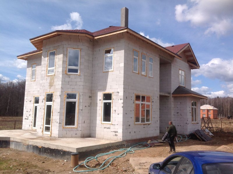 Коттедж из газобетона