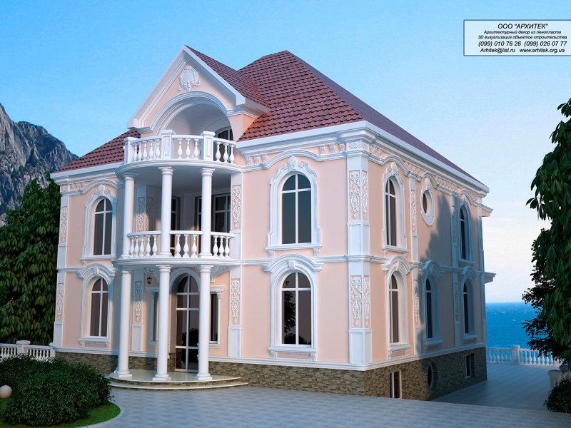 Фасады домов в Крыму