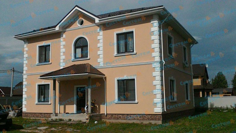 Декоративная отделка дома пенопластом