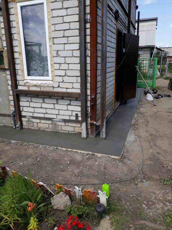 Стяжка дома с пристройкой