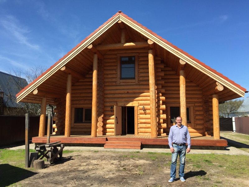 Домик из сибирской лиственницы