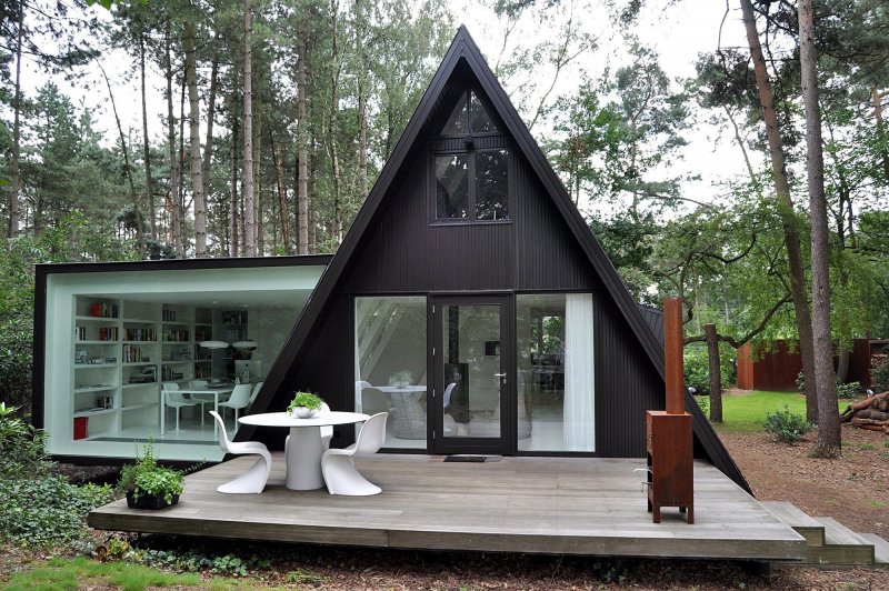 A-frame House с пристройкой