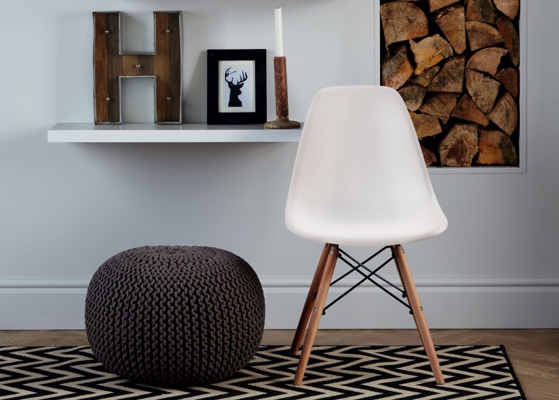 Стул Скандинавский Eames DSW белый