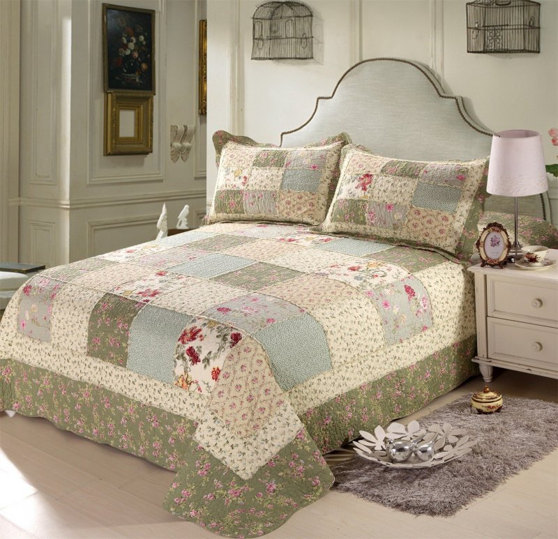 Комплект Прованс пэчворк Patchwork покрывало