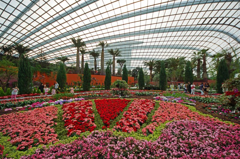 Цветочный купол» (Flower Dome) Сингапура