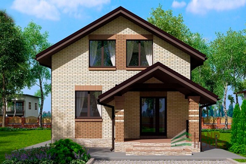 Дом кирпичный 110 кв.м с мансардой
