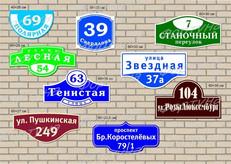 Старые таблички на домах
