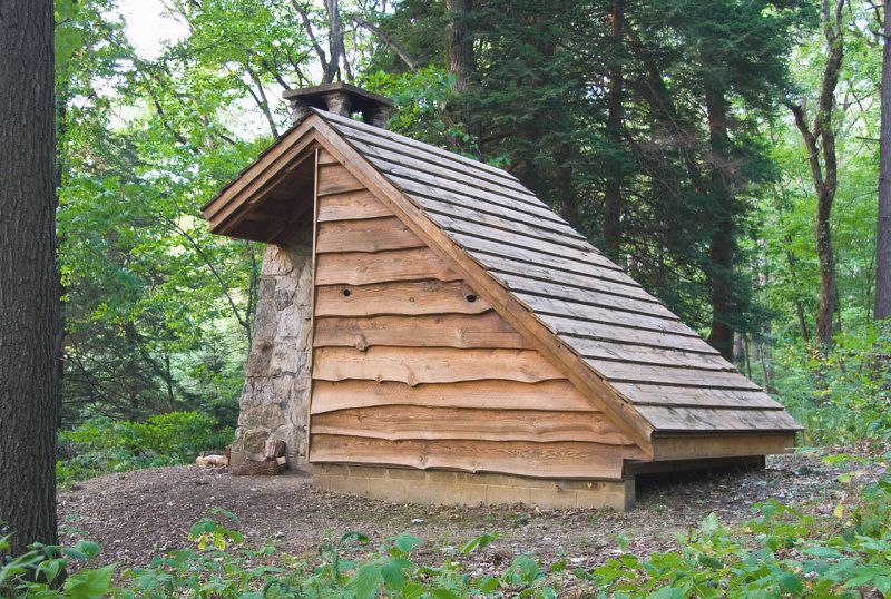 Сарай из необрезной доски