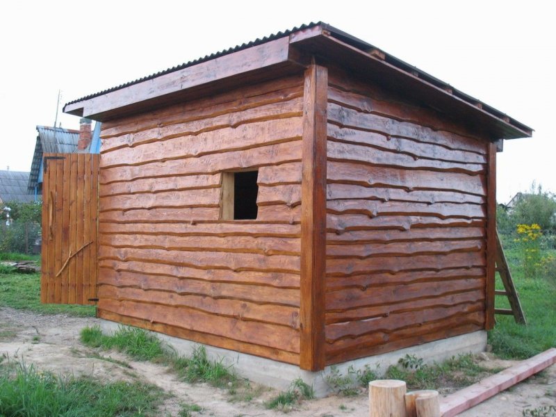 Сарай из горбыля