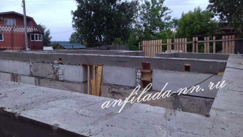 Гараж из блоков ФБС