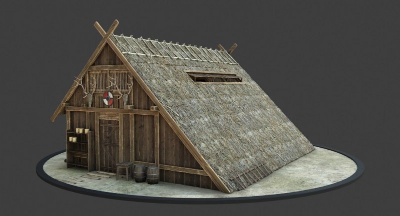 Valheim дом викинга