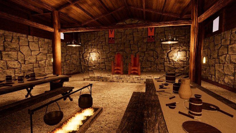 Viking Longhouse Interior