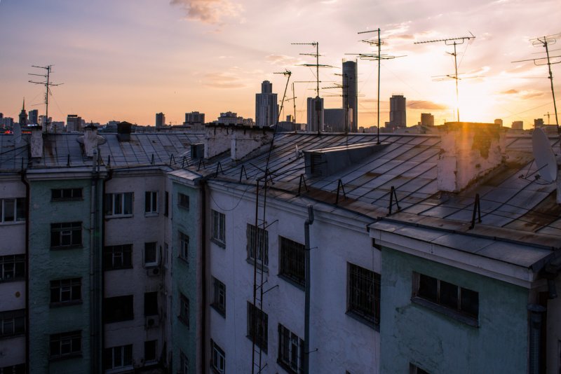 Крыши многоэтажек