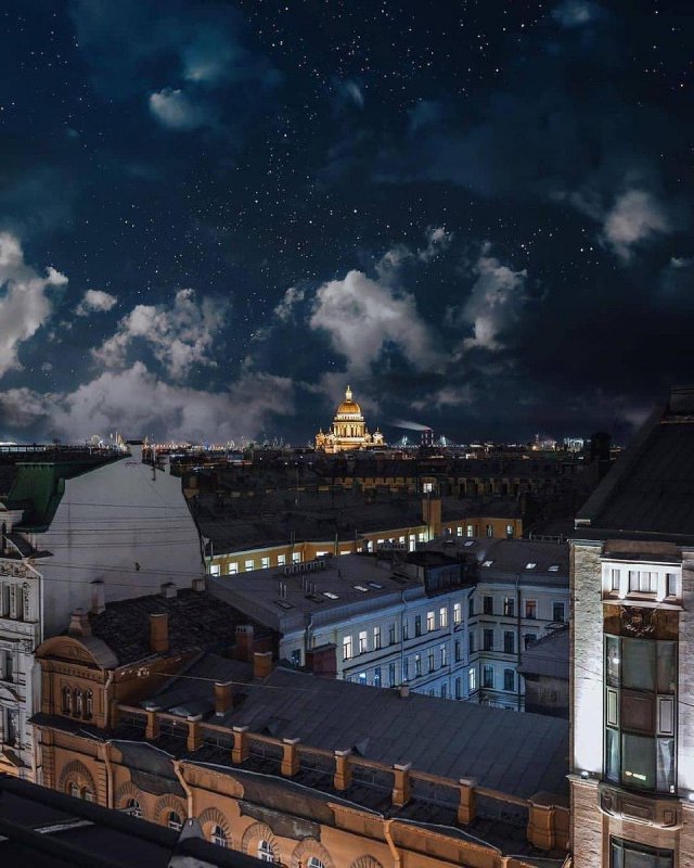 Крыша ночью