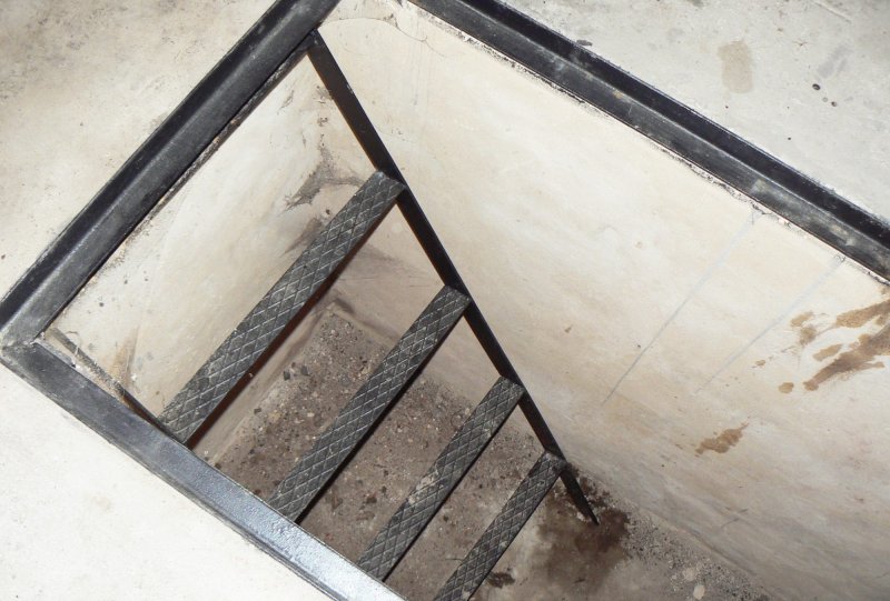 Лестница в погреб 1200*500 из профтрубы