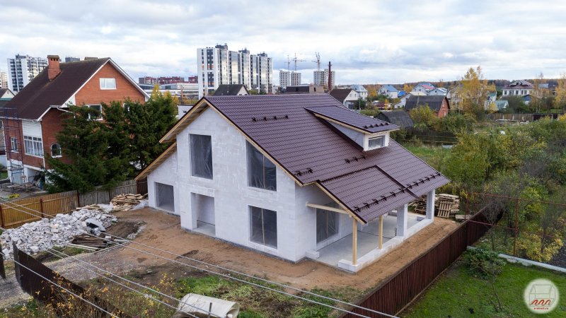 Крыша из газобетона
