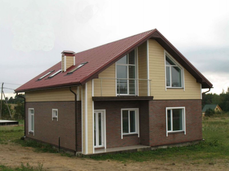 Готовый дом из пеноблоков