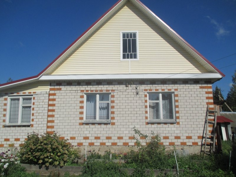 Кирпичный дом в селе