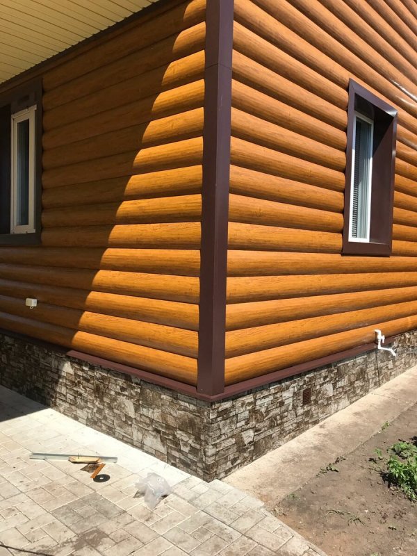 Обшивка блок хаусом