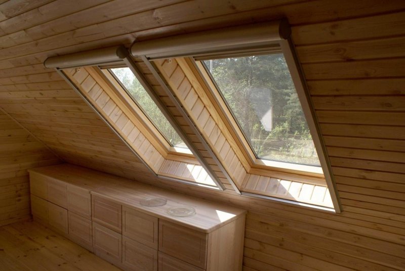Окна мансардные Velux отделка внутри