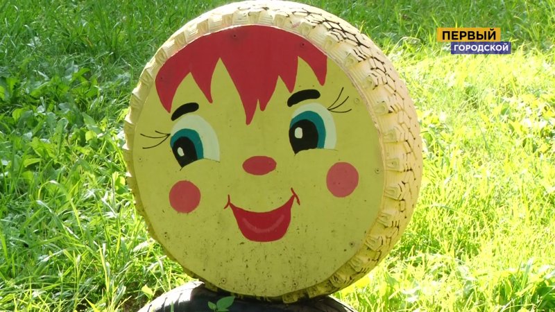 Заяц из покрышек
