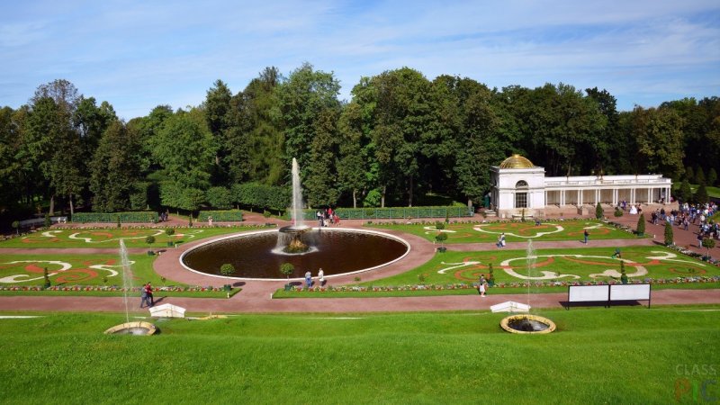 Петергоф партерные цветники