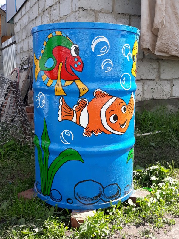Бочки Раскрашенные для дачи