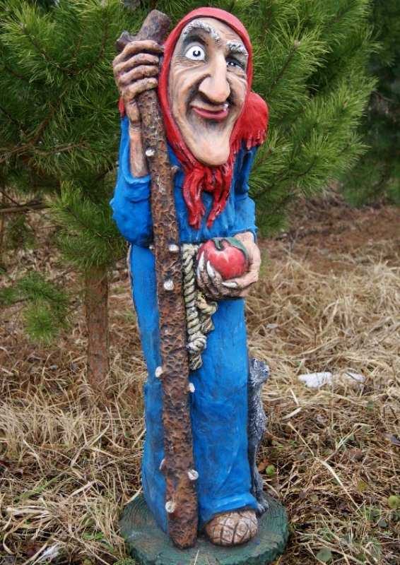 Садовые фигурки баба Яга