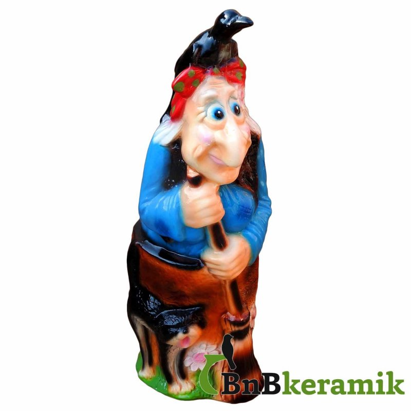 Фигура баба-Яга керамическая