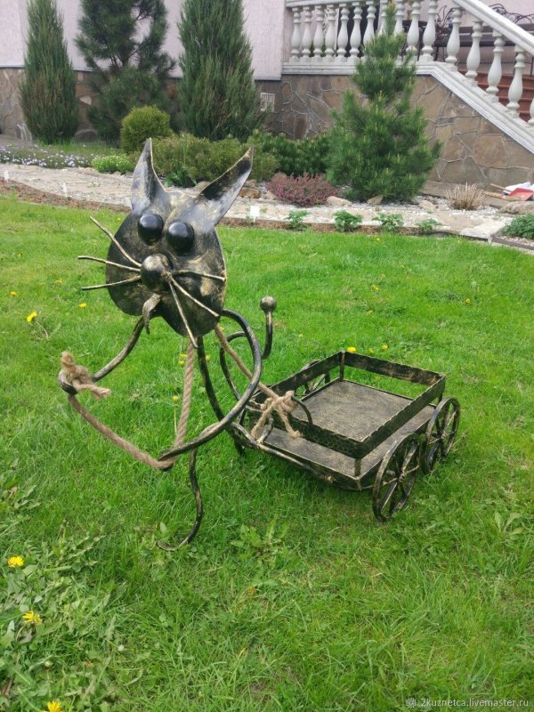 Кованые фигурки для сада