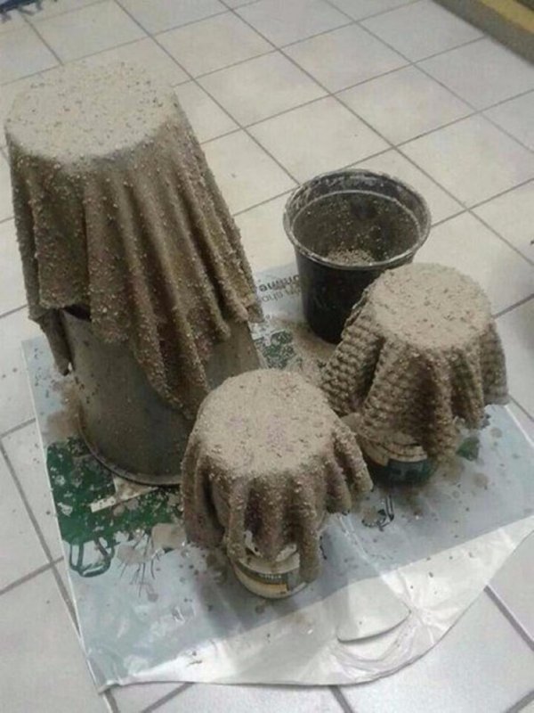 Садовые вазы из цемента