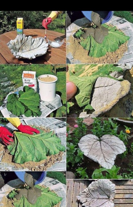 Украшения для сада из цемента