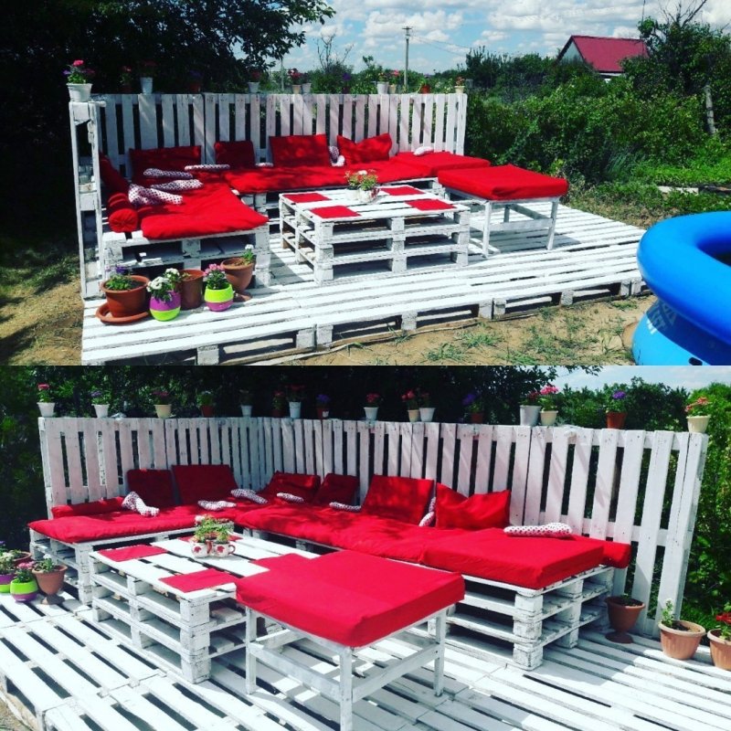 Все из паллетов на даче (49 фото)