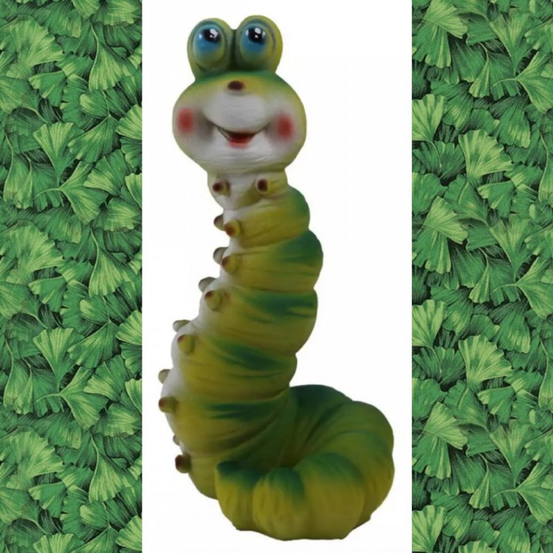 Гусеница из гипса
