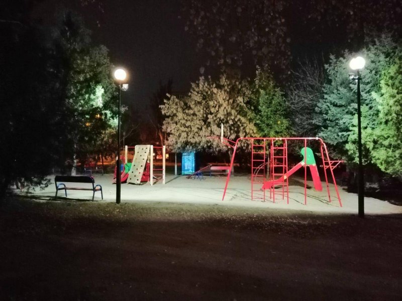 Освещение детской площадки